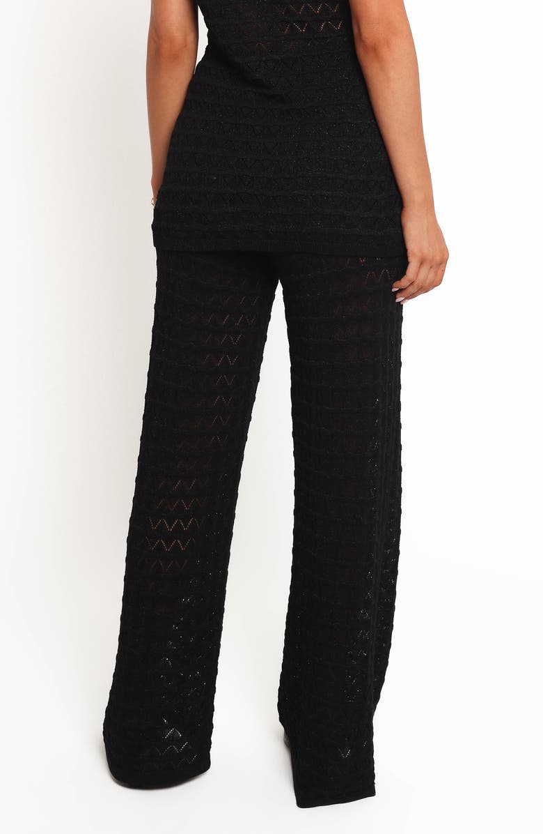 Petal & Pup Fiore Pointelle Pants, Alternate, color, Black