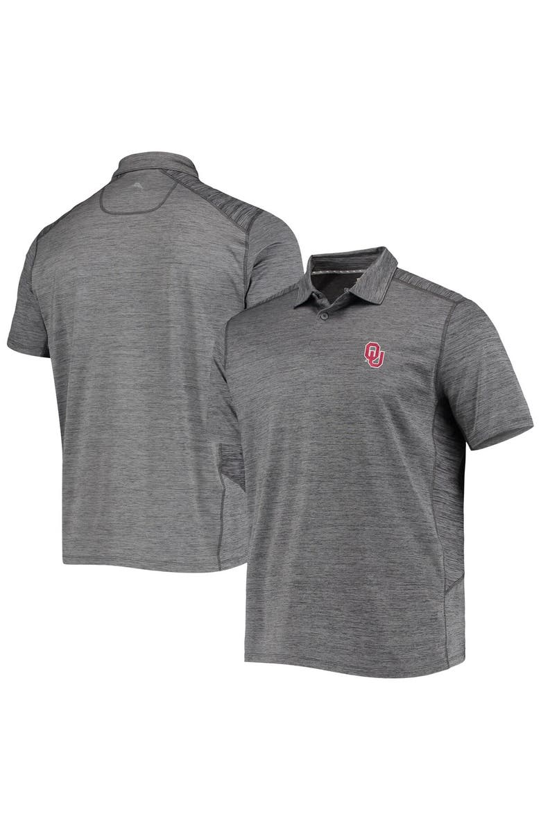Tommy Bahama Men's Tommy Bahama Gray Oklahoma Sooners Delray IslandZone Polo, Alternate, color, 