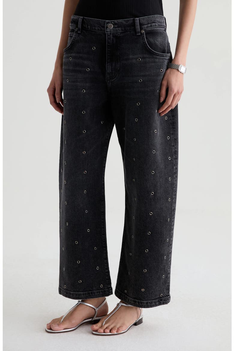 Hattie Grommet High Waist Ankle Barrel Jeans, Alternate, color, INNOVATION