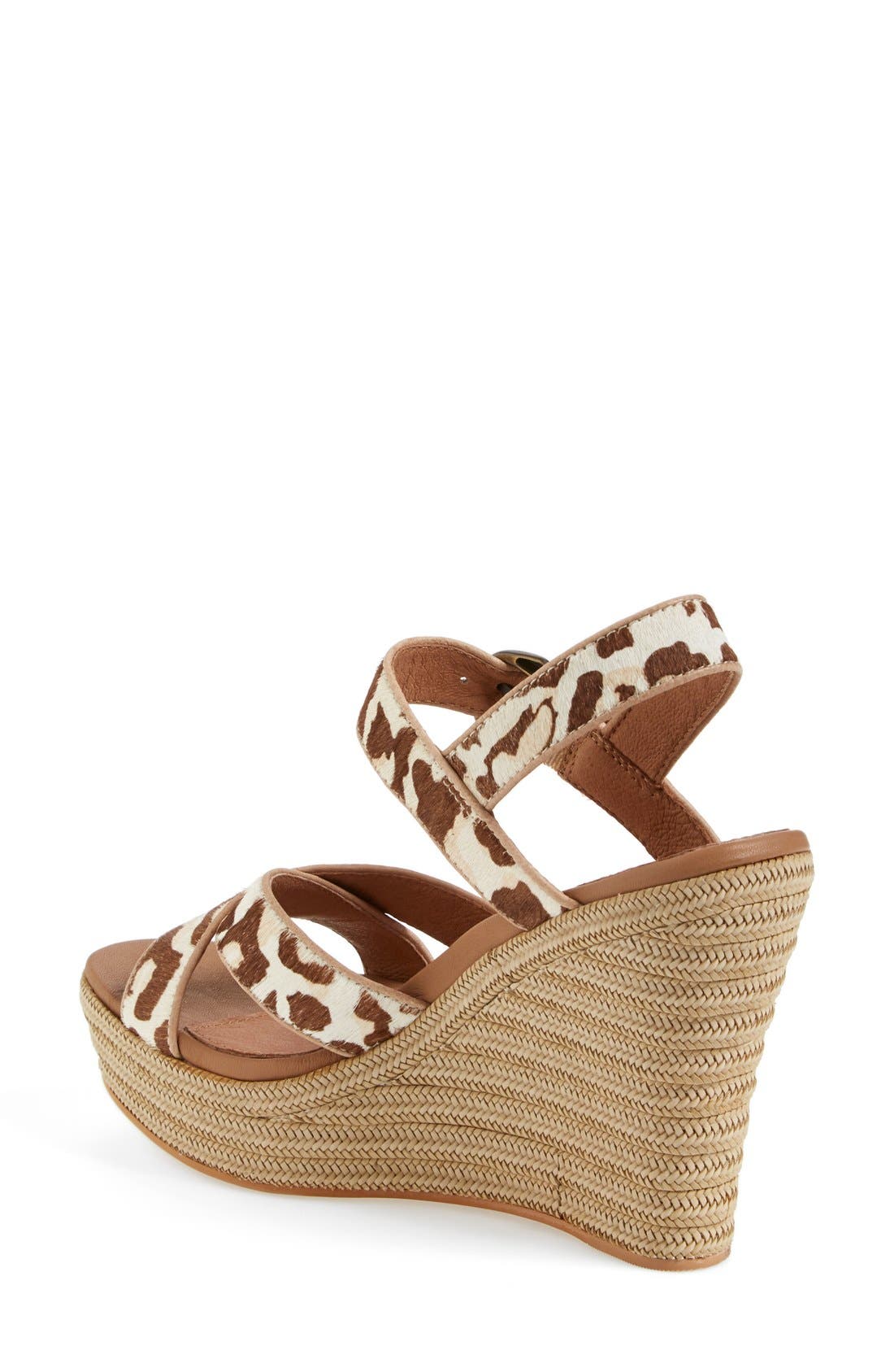 Australia 'Jazmine' Leopard Print Sandal, Alternate, color, SPRING LEOPARD