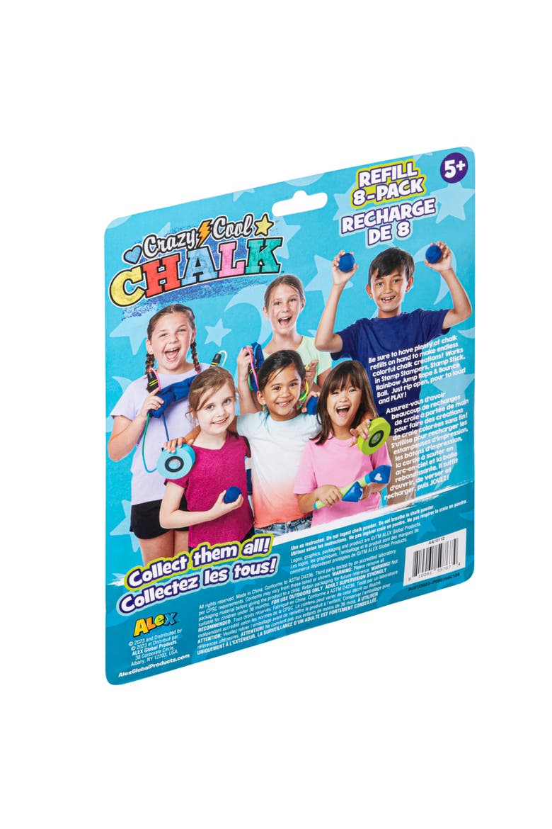 Cool Chalk Refill 8 Pack, Sidewalk and Driveway Art, Alternate, color, Multicolored