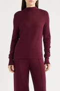 Tahari ASL Mock Neck Long Sleeve Sweater