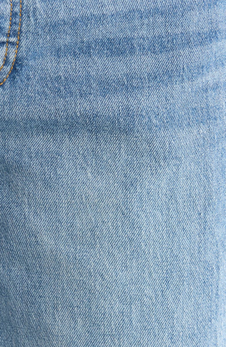 Good American High Waist Ankle Barrel Jeans, Alternate, color, Indigo1350