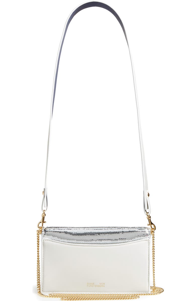 Diane von Furstenberg Soirée Sequin Crossbody Clutch, Alternate, color,