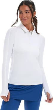 BloqUV Women's Long Sleeve Quarter Zip Polo with Sun and UV Protection
