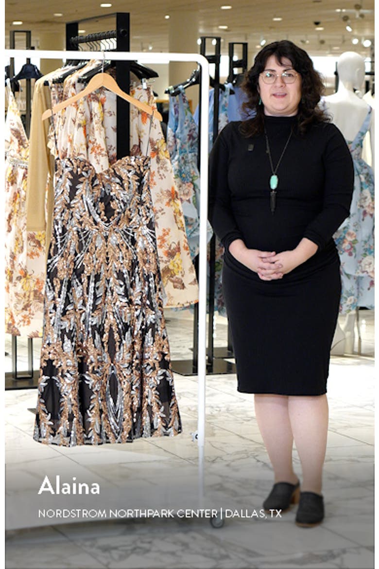 Ruby Sequin Strapless Fit & Flare Midi Dress video