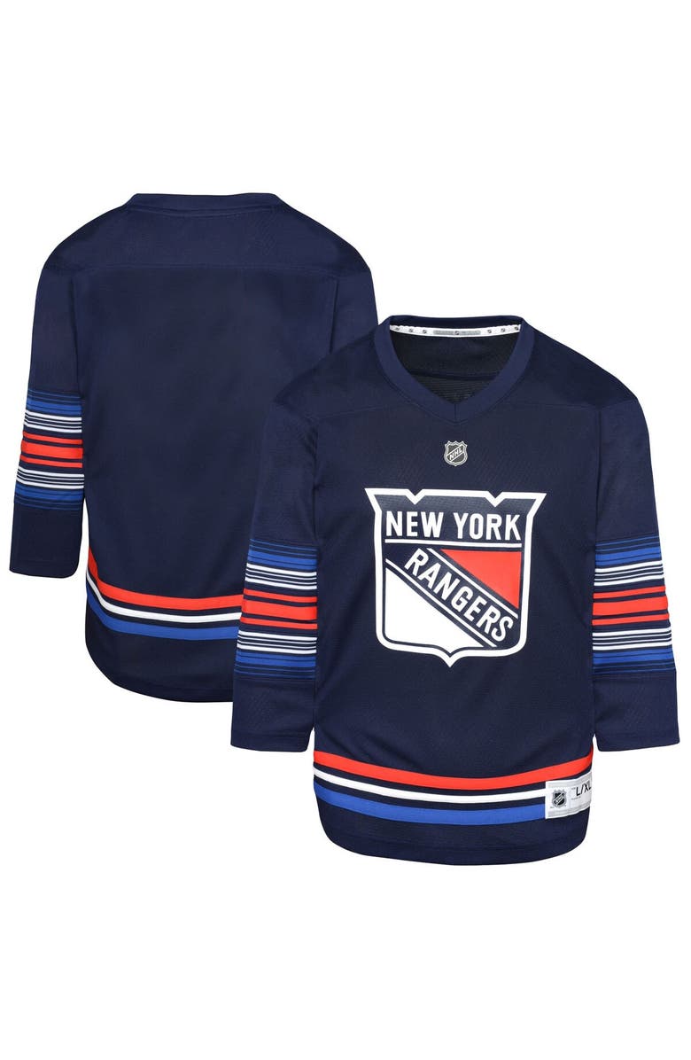 Outerstuff Preschool Navy New York Rangers Alternate Replica Jersey, Main, color, 