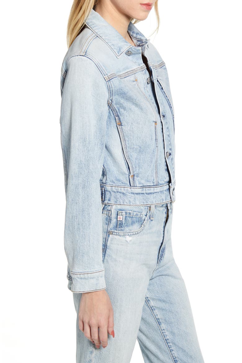 Seam Pocket Denim Jacket, Alternate, color, RETRO VENTURA