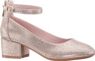 Nina Kids' Lennie Rhinestone Ankle Strap Pump