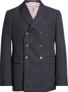 Thom Browne Fit 1 Pinstripe Double Breasted Wool Sport Coat