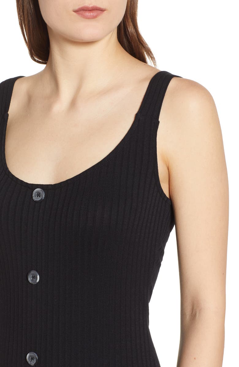 BP. Button Front Midi Dress, Alternate, color, 