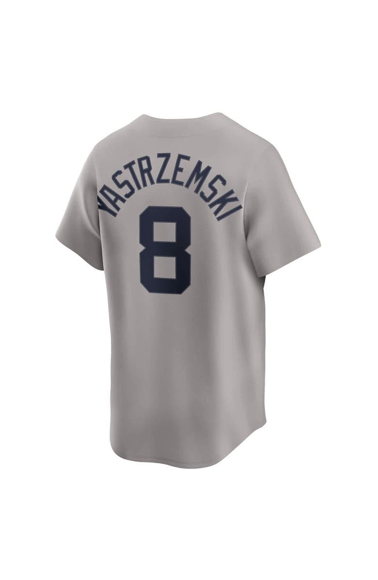 Nike Men's Nike Carl Yastrzemski Gray Boston Red Sox Throwback Cooperstown Collection Limited Jersey, Alternate, color, 