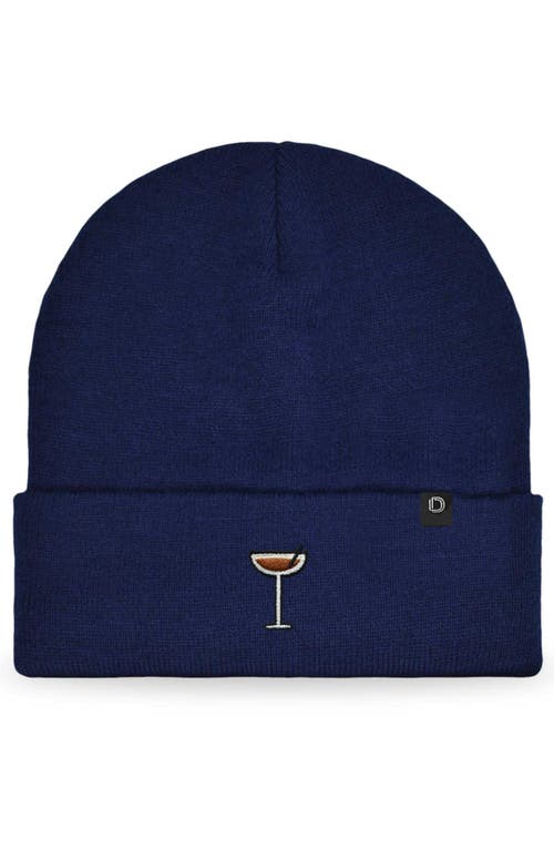 Dalix Espresso Martini Beanie Cap In Blue