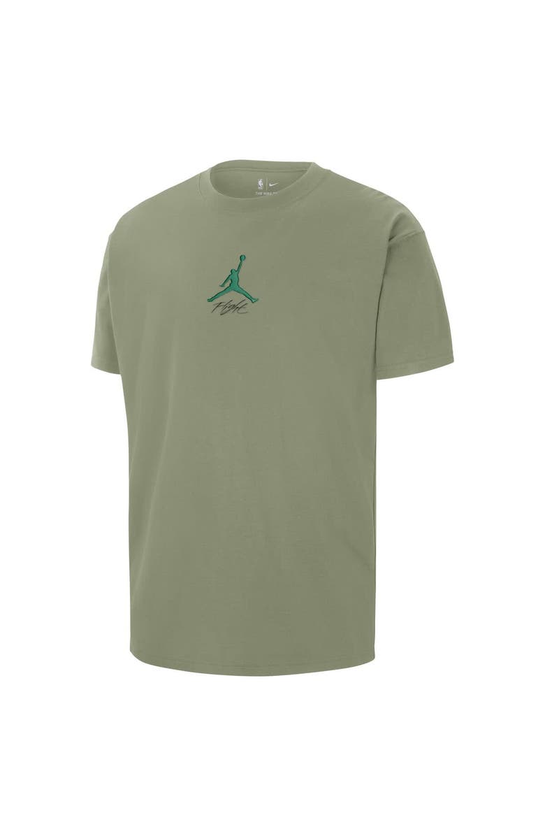 Jordan Brand Men's Jordan Brand Green Boston Celtics Statement Edition Jumpman Flight Heavyweight T-Shirt, Alternate, color, Green