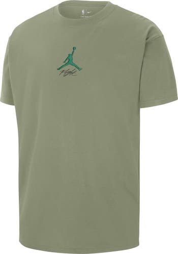 Men's Jordan Brand Green Boston Celtics Statement Edition Jumpman Flight Heavyweight T-Shirt