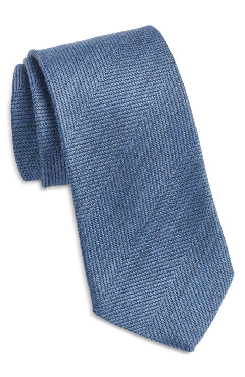 Solid Cotton, Wool & Silk Tie