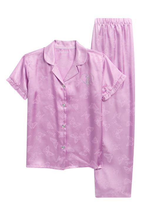 Kids' Print Two-Piece Satin Pajamas (Little Kid & Big Kid)