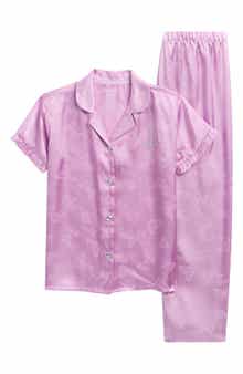Juicy Couture Kids' Print Two-Piece Satin Pajamas