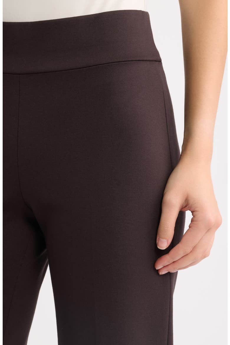 High Waist Wide Leg Pull-On Pants, Alternate, color, DEEP MAHOGANY