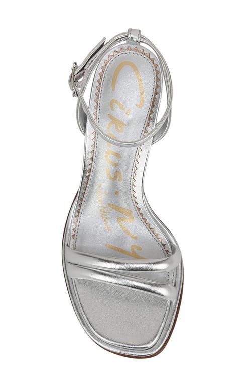 Circus Ny By Sam Edelman Hartlie Ankle Strap Sandal In Soft Silver