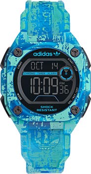 adidas AO Street Translucent Resin Strap Watch