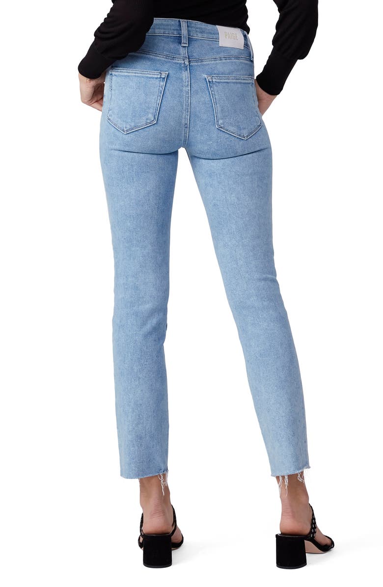 PAIGE Cindy Raw Hem Ankle Straight Leg Jeans, Alternate, color, 
