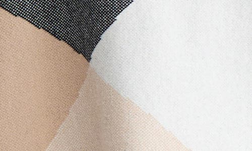 Jones New York Jacquard Turtleneck Sweater In Black