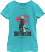 Supergirl Girl's Supergirl Kara And Krypto Graphic T-Shirt