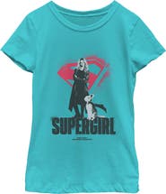 Supergirl Girl's Supergirl Kara And Krypto Graphic T-Shirt