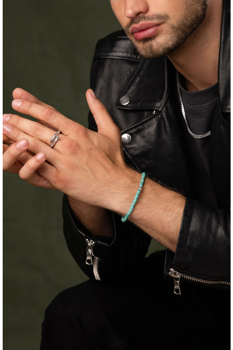Turquoise Heishi Bead Wristband, Alternate, color, Turquoise