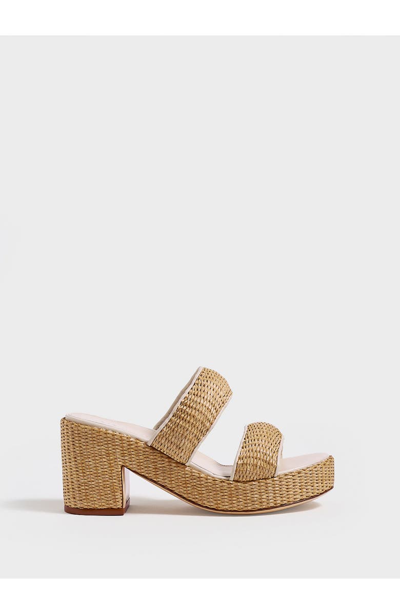 MARION PARKE Amelia Platform | Nappa/Raffia, Main, color,