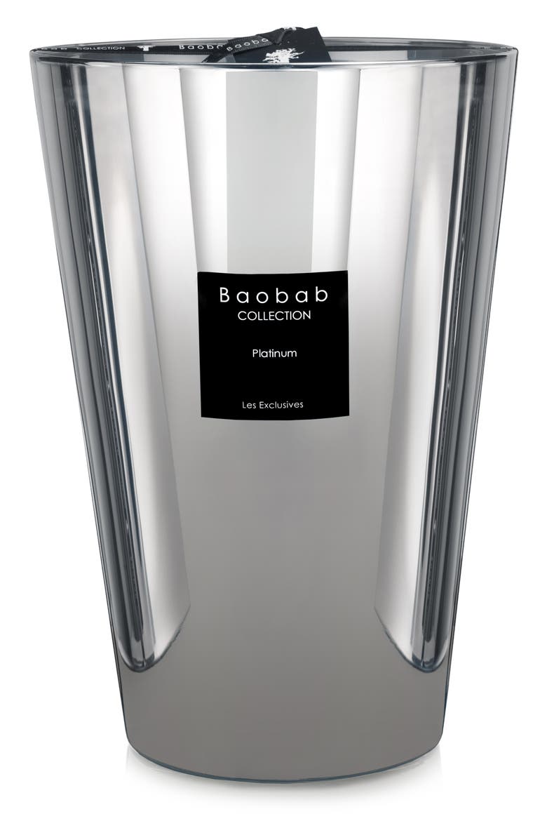 Les Exclusives Platinum Silver Candle, Main, color, SHINY SILVER
