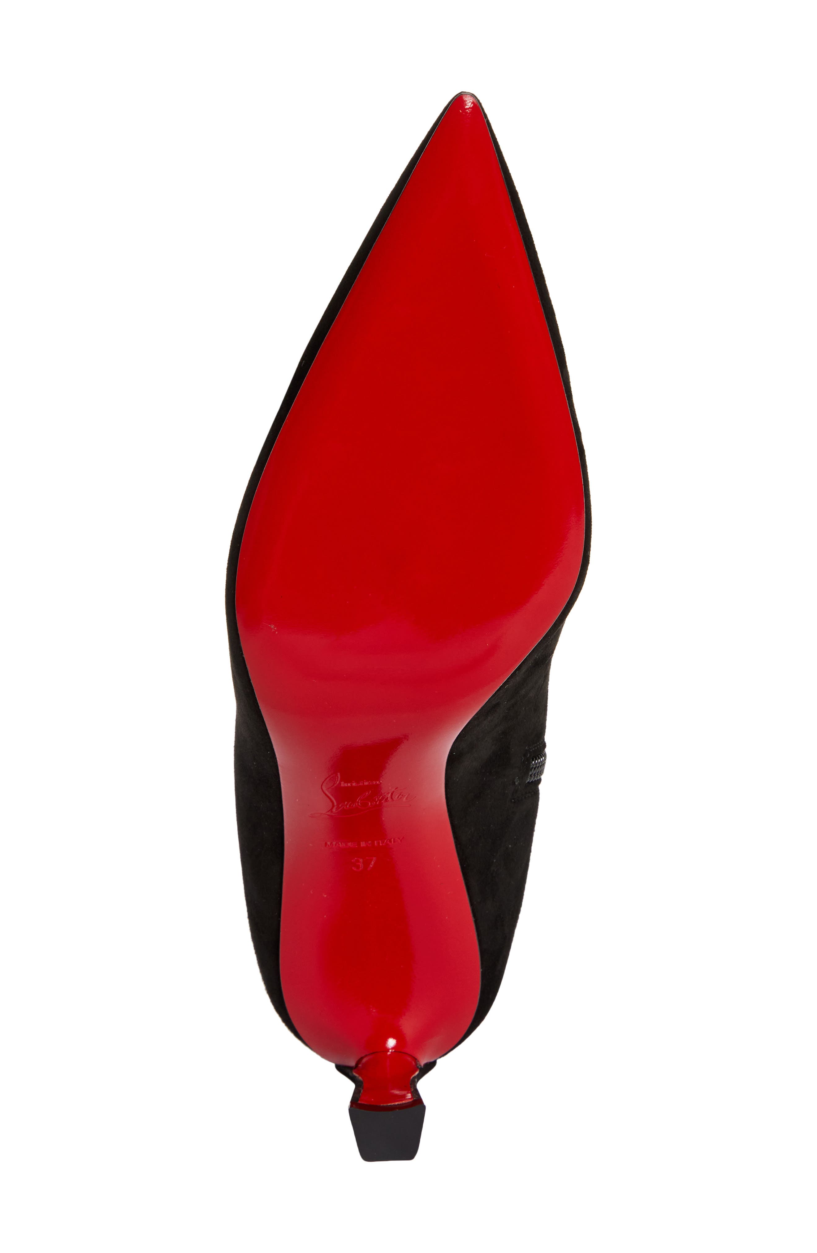 Christian Louboutin Condora Pointed Toe Bootie, Alternate, color, Black
