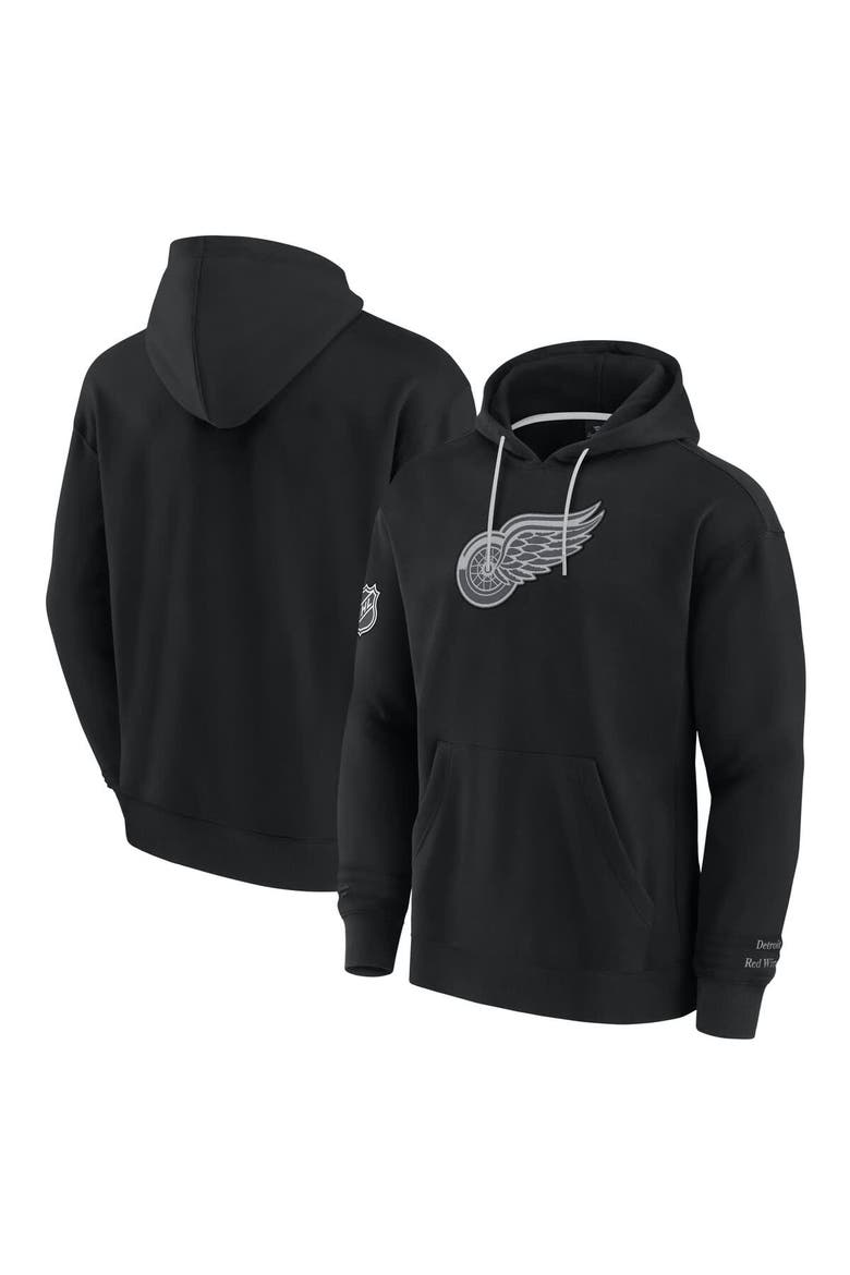 Men's Fanatics Black Detroit Red Wings Elements Pace Pullover Hoodie, Alternate, color, Black