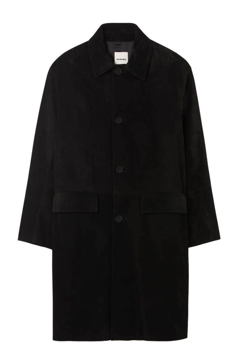 SANDRO Oversized coat with wing collar, Alternate, color,