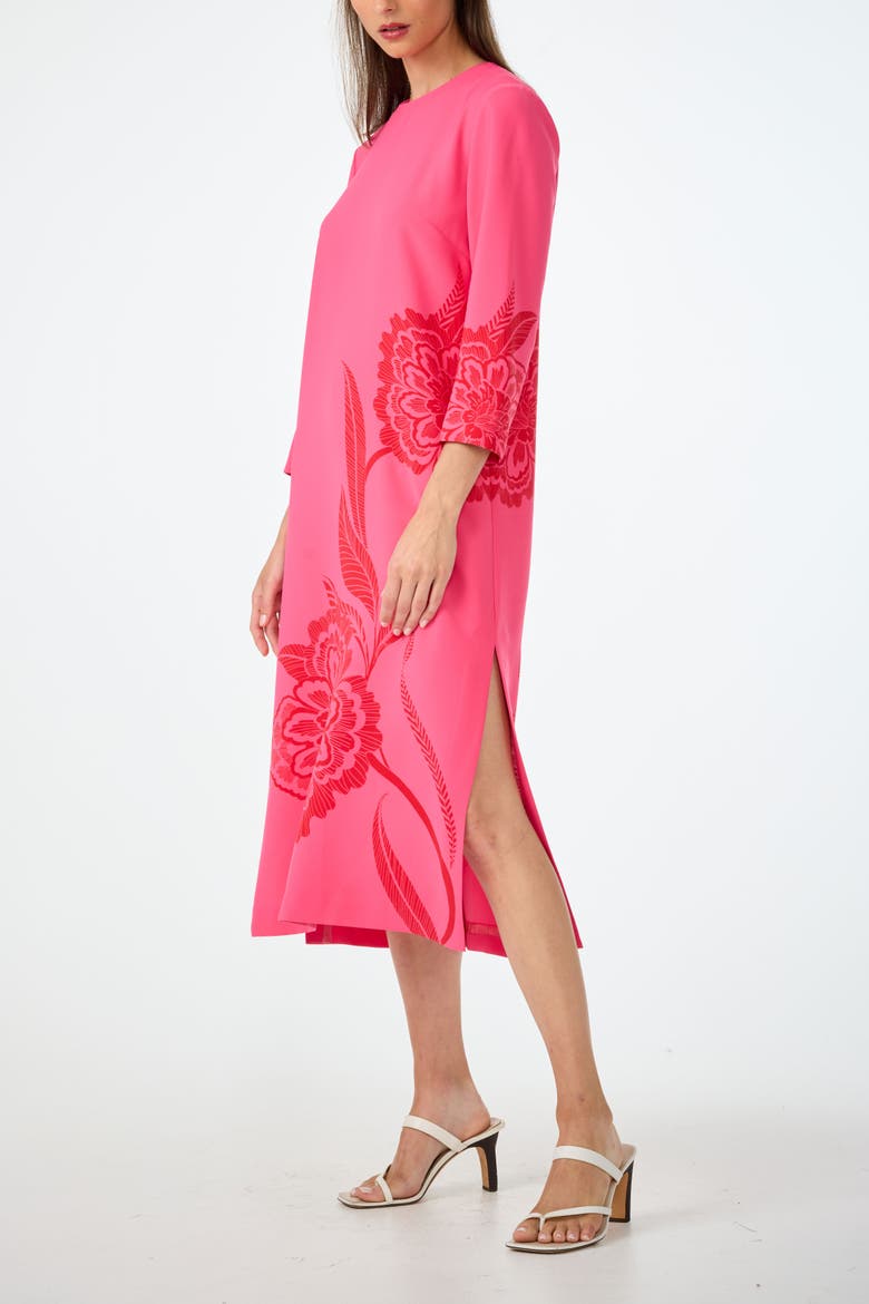 Cointreau Midi Shift Dress, Alternate, color, Rosewater/Reina Red