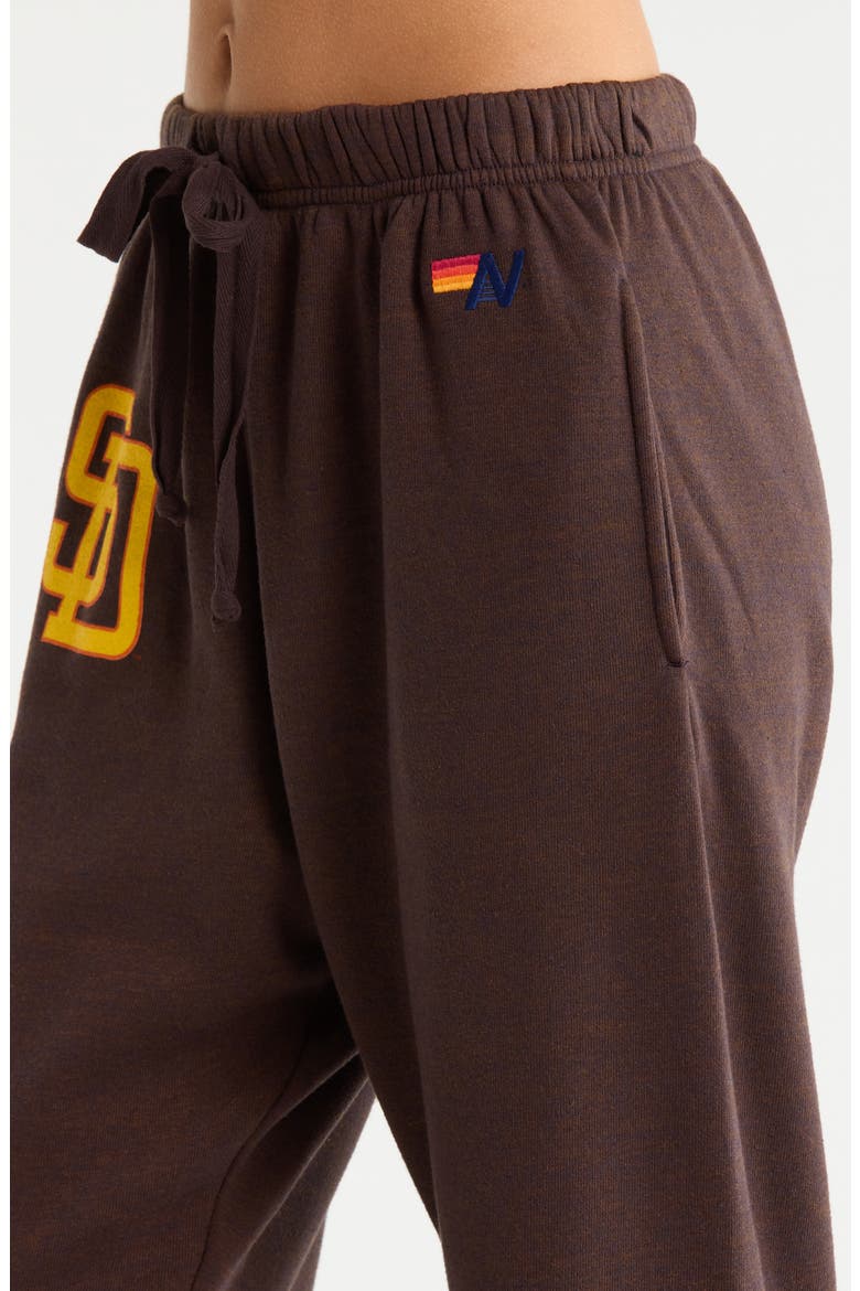 San Diego Padres Fleece Jogger Sweatpants, Alternate, color, BROWN