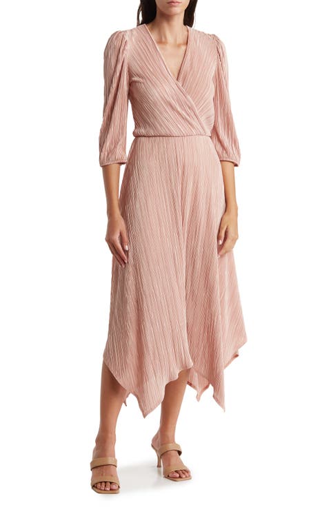 Plissé Handkerchief Dress