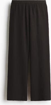 H&M Straight Muslin Trousers
