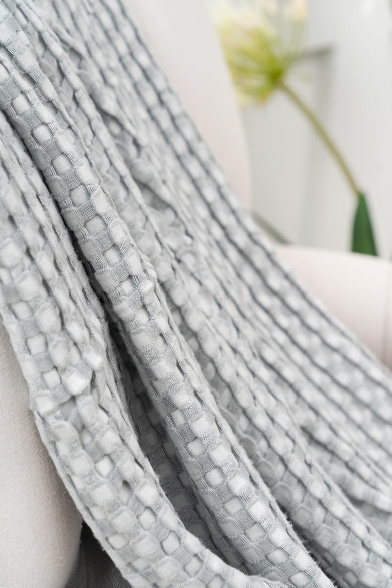 Cotton Blend Cooling Throw Blanket, Alternate, color, Gray