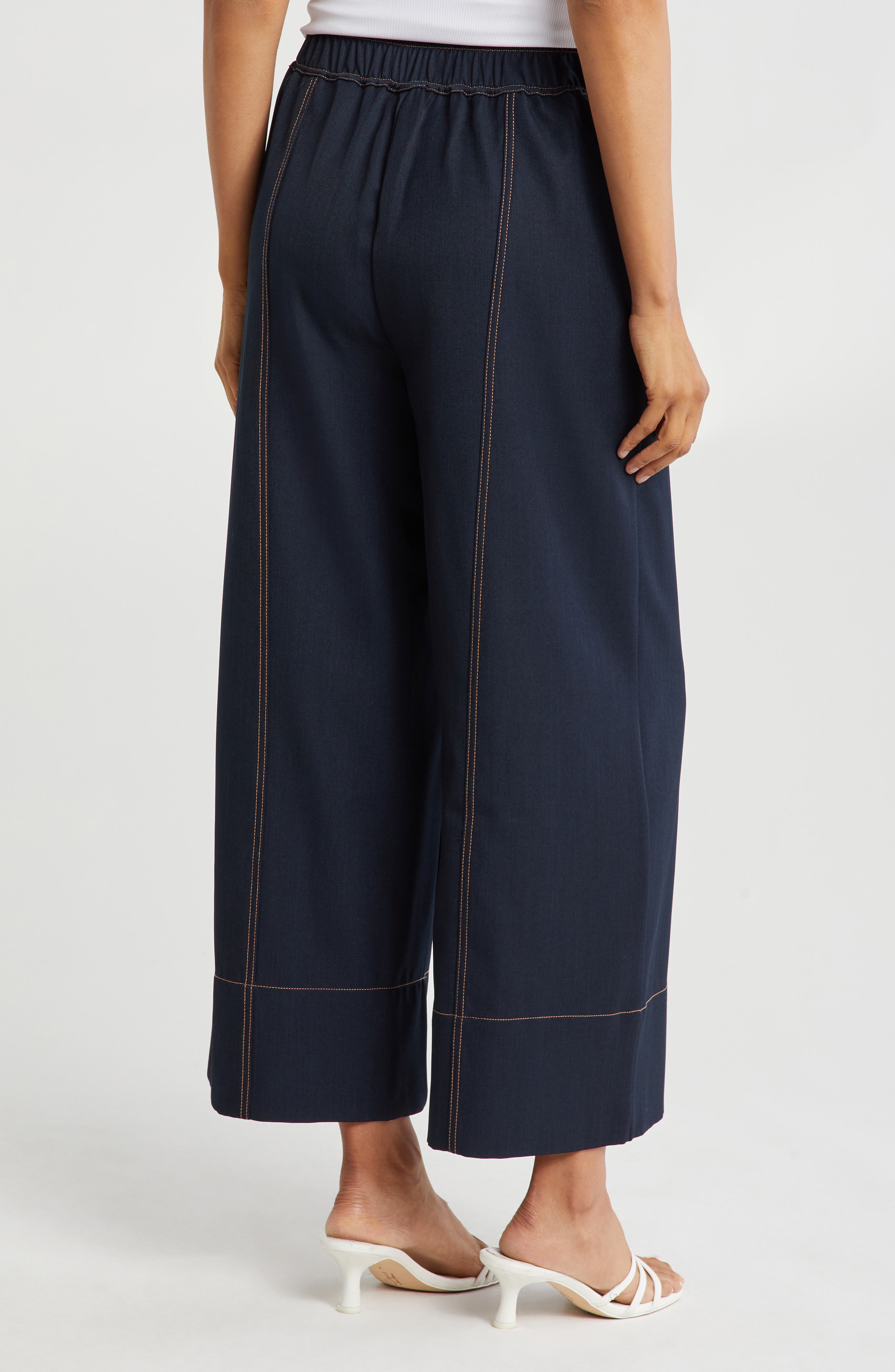 Stitched Wide Leg Pants - image 2