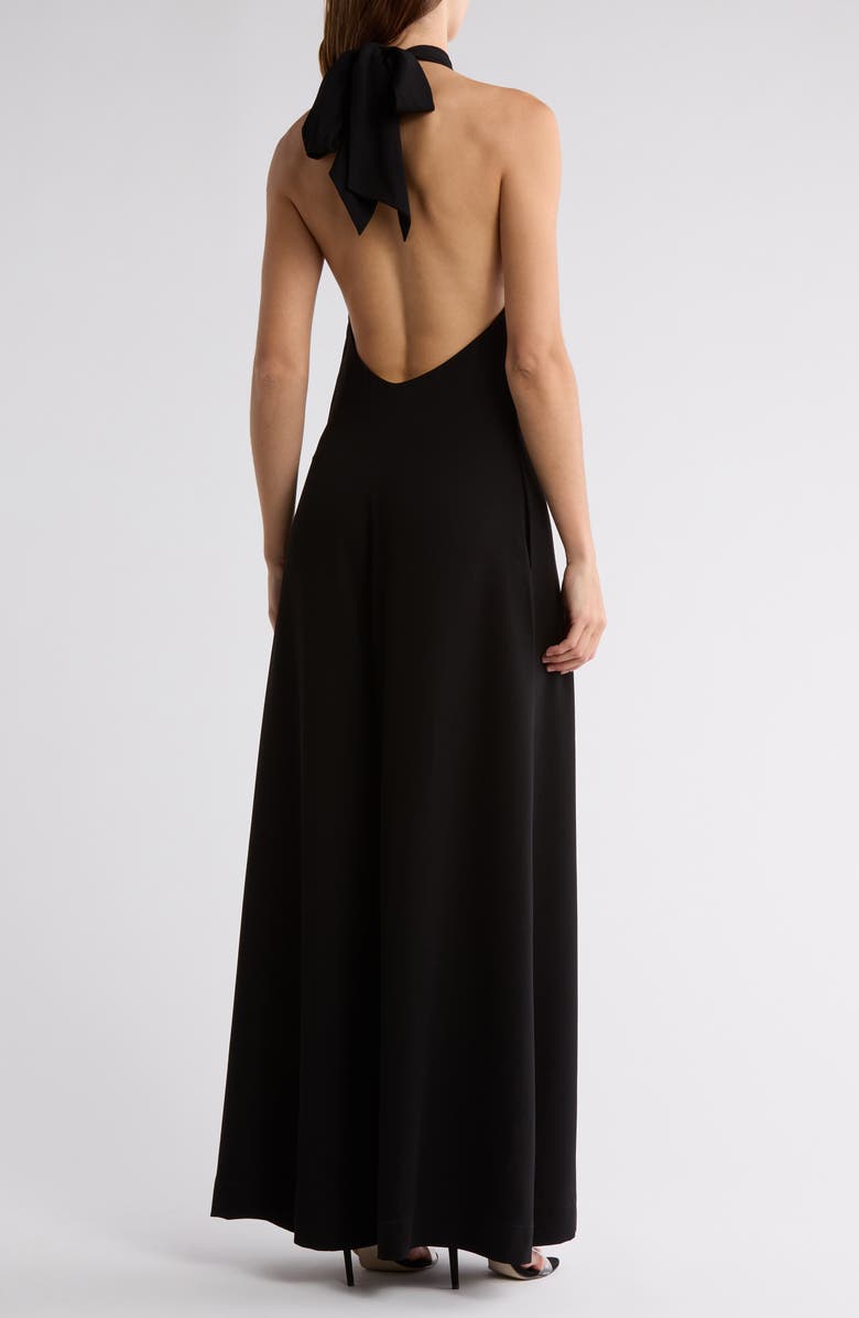 FRAME Wide Leg Halter Jumpsuit, Alternate, color,