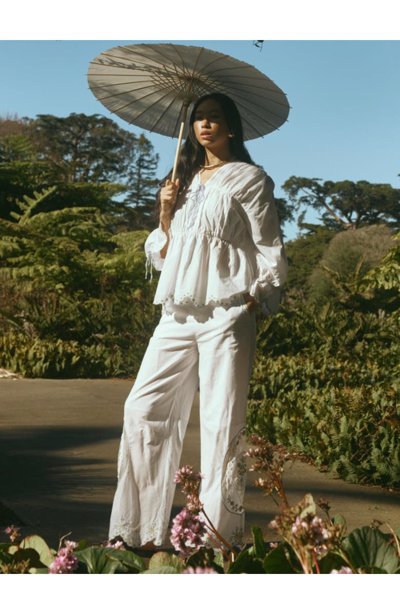 Eddy Juliana Pants, Alternate, color, White