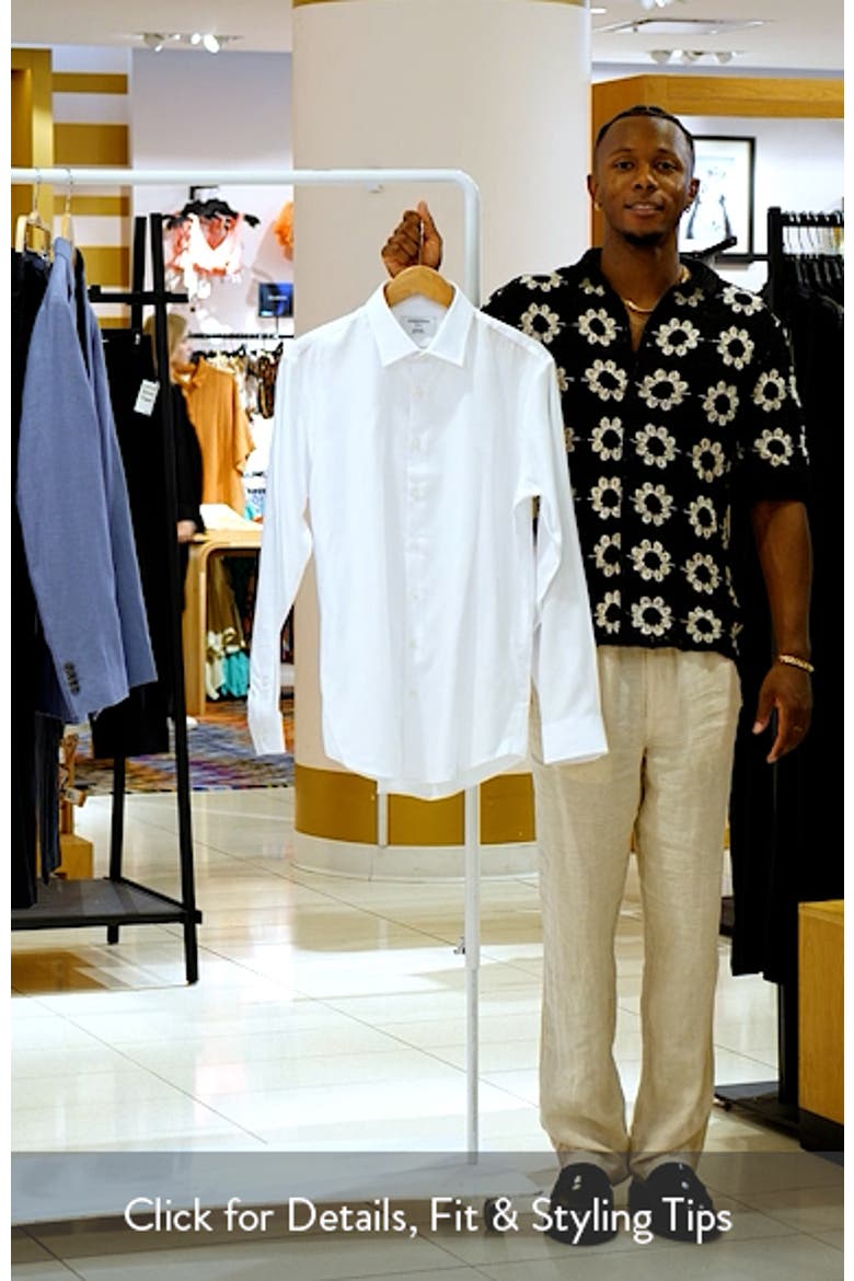 nordstrom trim fit dress shirt Trim Fit Royal Oxford Dress Shirt (Men)