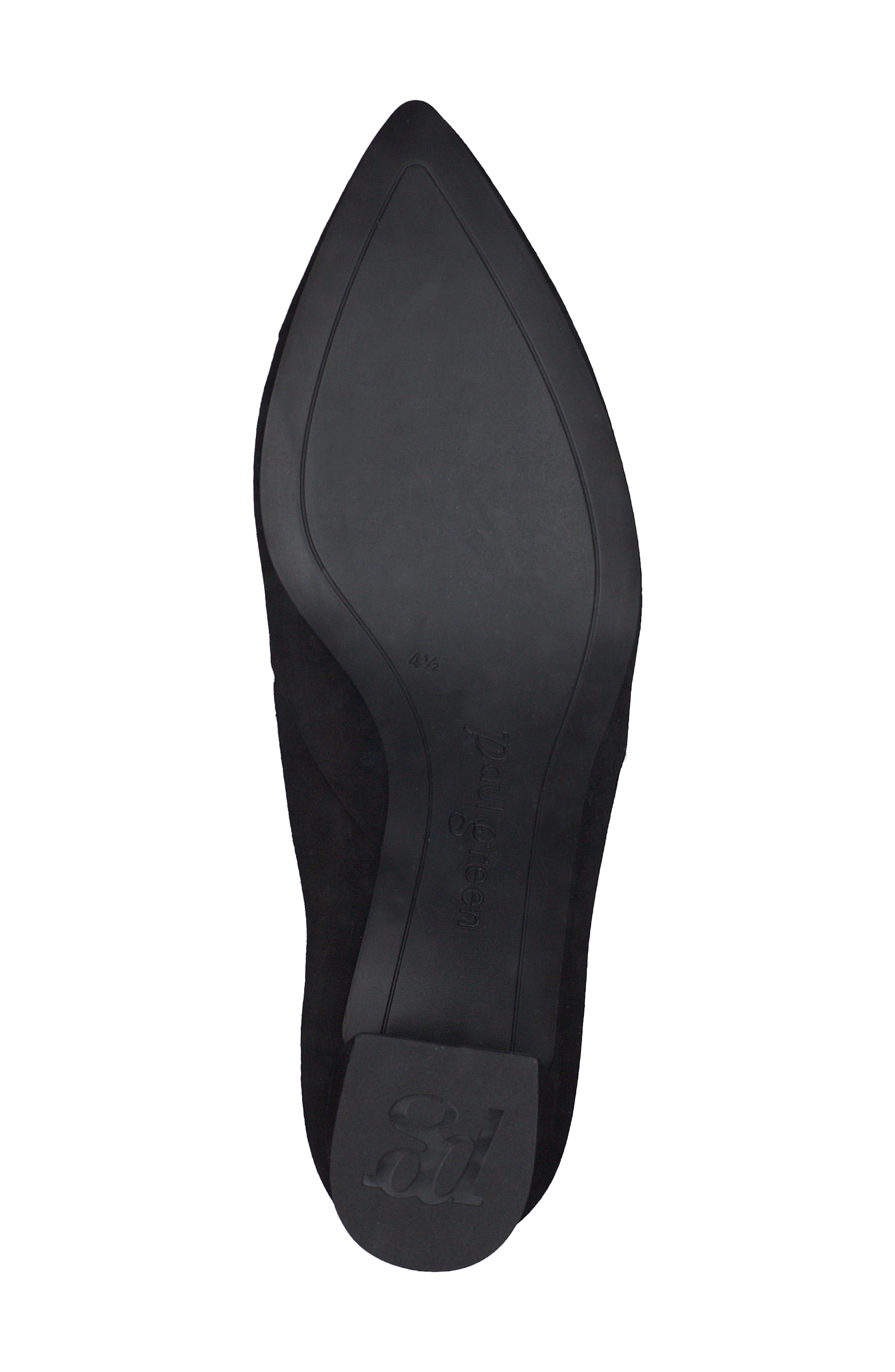 Rendi Pointed Toe Pump, Alternate, color, BLACK NATURE SUEDE