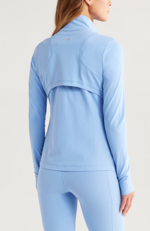 Zella Studio Luxe Performance Jacket In Blue Azurine