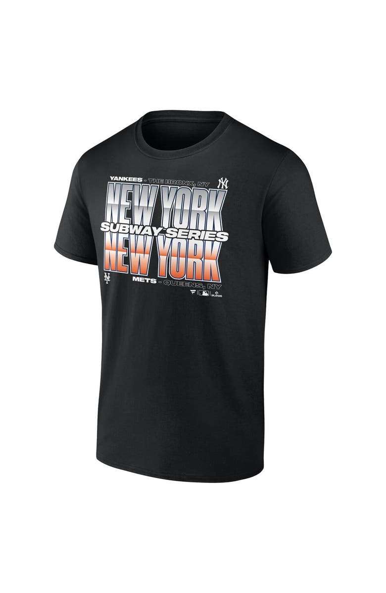 FANATICS Men's Fanatics Black New York Yankees vs. New York Mets 2025 Subway Series Roster T-Shirt, Alternate, color, Black