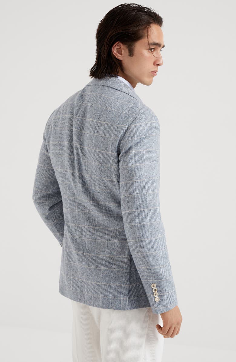 Brunello Cucinelli Prince of Wales Cavallo blazer, Alternate, color,