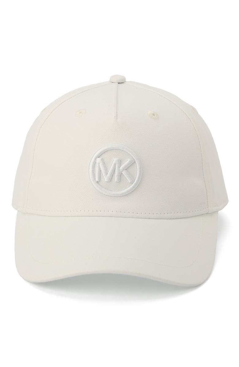 MICHAEL Michael Kors Logo Baseball Cap, Alternate, color, Off White