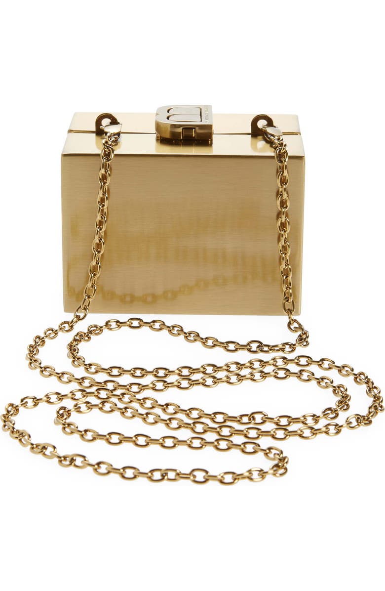 Brandon Blackwood Mini Metal Minaudière, Alternate, color,